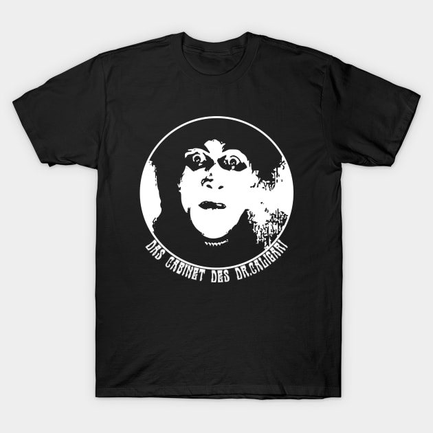 Das Cabinet des Dr.Caligari (White Print) T-Shirt by RCDBerlin